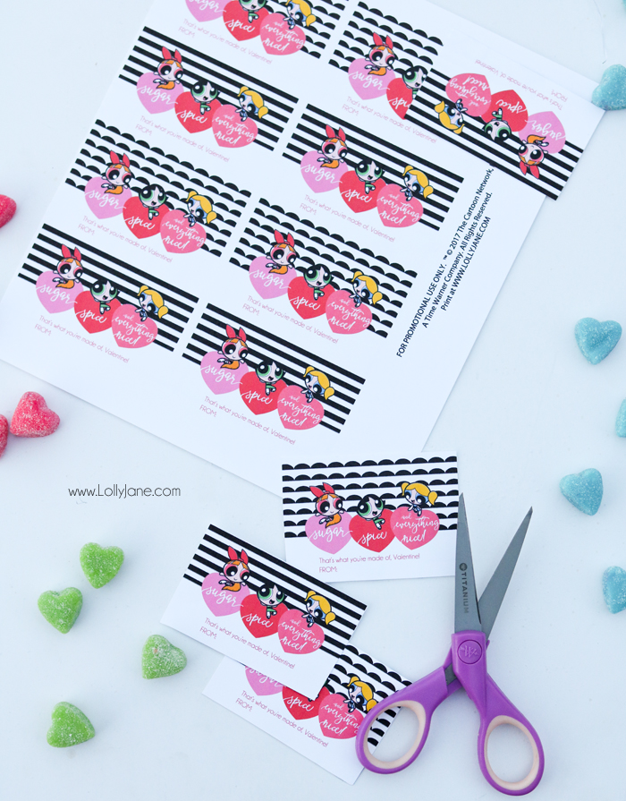 Love the cute Powerpuff Girls? Snag these FREE Printable Valentines to use for a party or card!