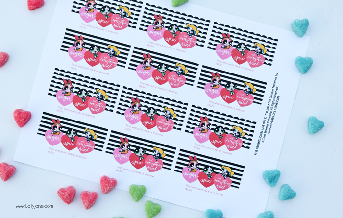 Love the cute Powerpuff Girls? Snag these FREE Printable Valentines to use for a party or card!