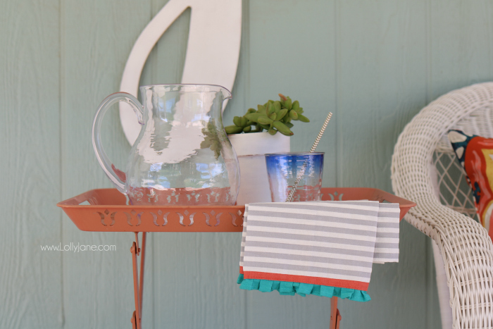 Love these affordable patio porch decor ideas! Add a neutral bench then fill it up with accessories for some easy decor ideas. Click through for inexpensive sources, so easy to create this back porch look!