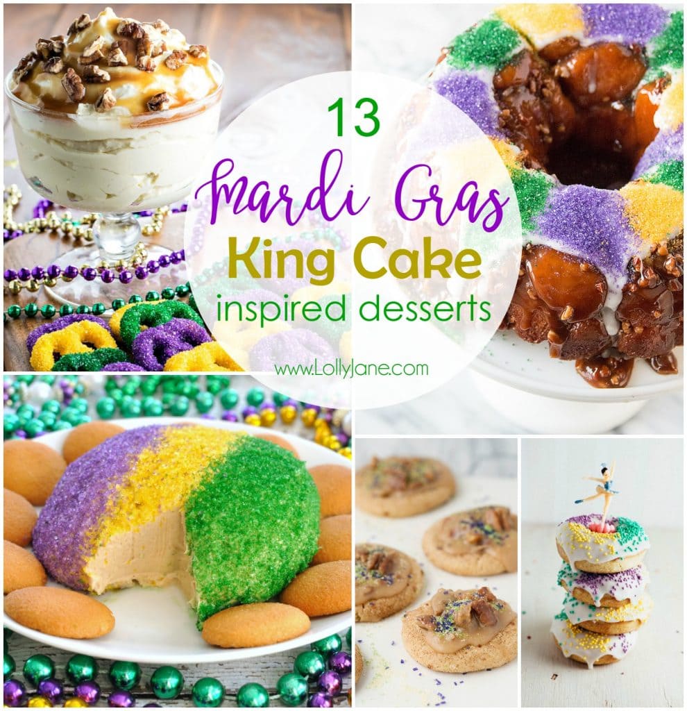13 Mardi Gras King Cake Desserts