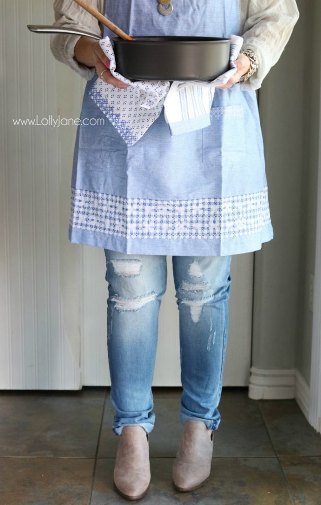 Love this chambray apron! Martha Stewart, exclusively sold at Macy's! Darling apron, cook in style!