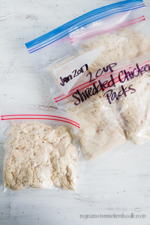 How to Cook, Shred, and Freeze Chicken