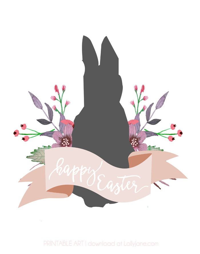 happy easter printable art