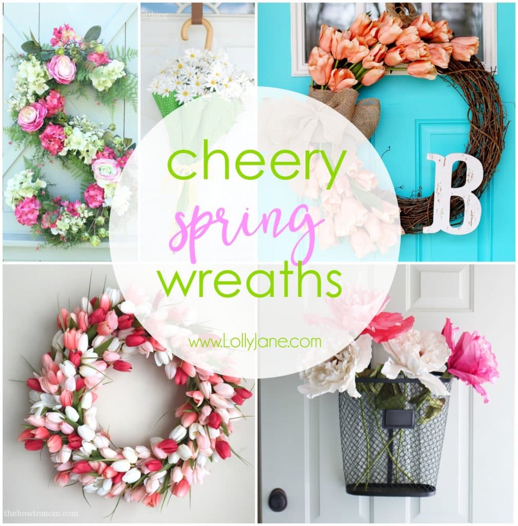 cheery spring wreaths