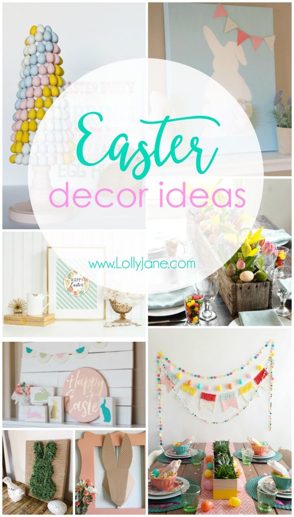 Cute Easter decor ideas! Perfect to add touches of Easter to your spaces!