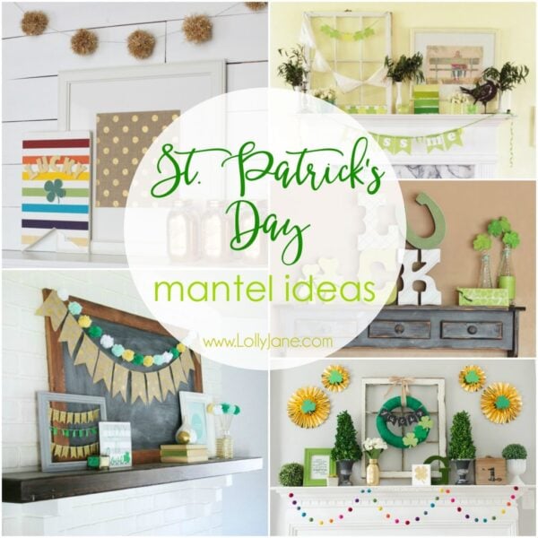 st pattys day mantel ideas