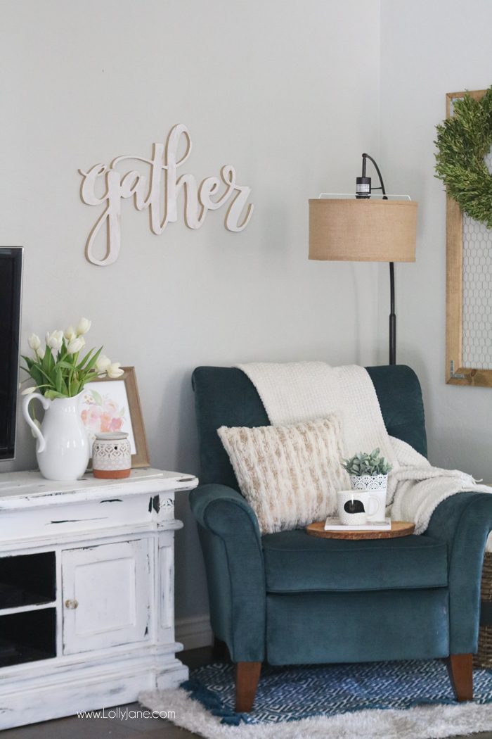 A Cozy Corner Nook for our Family Room