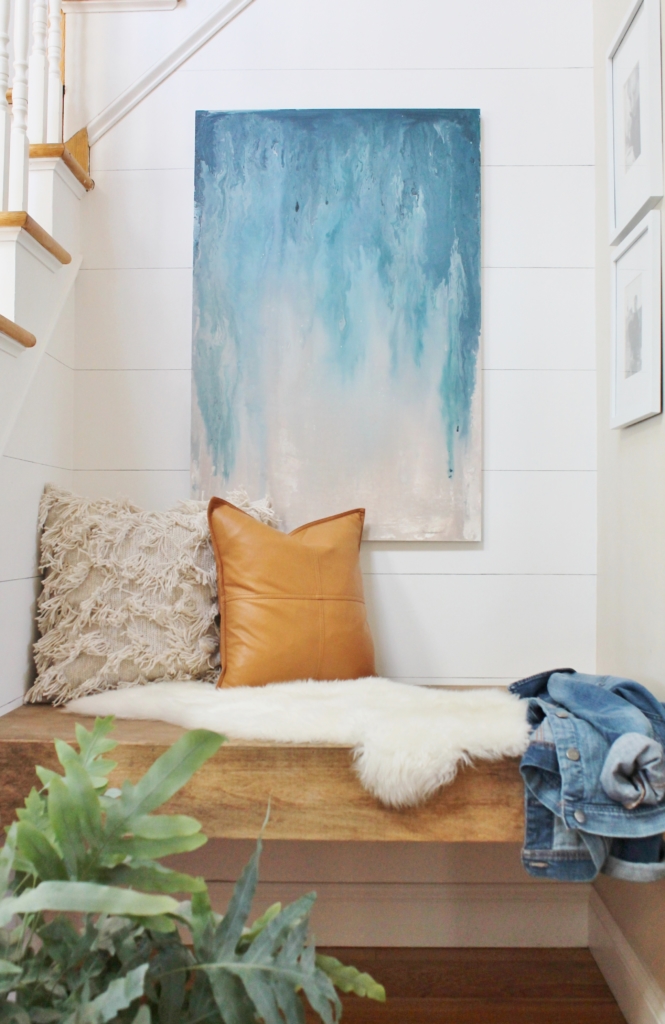 diy abstract painting canvas