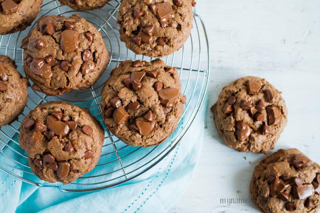 Triple Chocolate Chunk Cookies