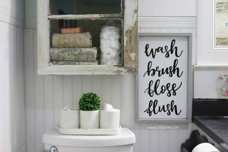 diy bathroom cabinet