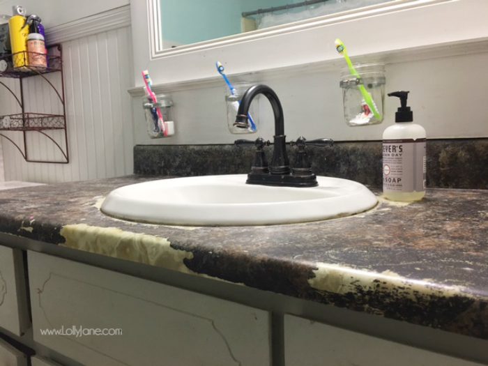 How I Painted My Kitchen Countertops - Andie Mitchell