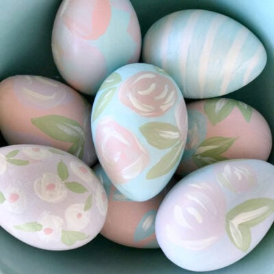 diy painted faux easter eggs