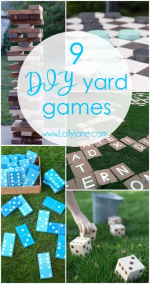 9 DIY Outdoor Yard Games - Lolly Jane