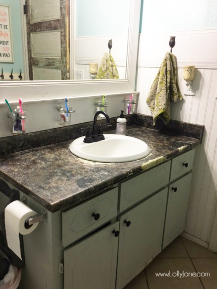 How To Paint Bathroom Countertops To Look Like Granite Countertops Ideas