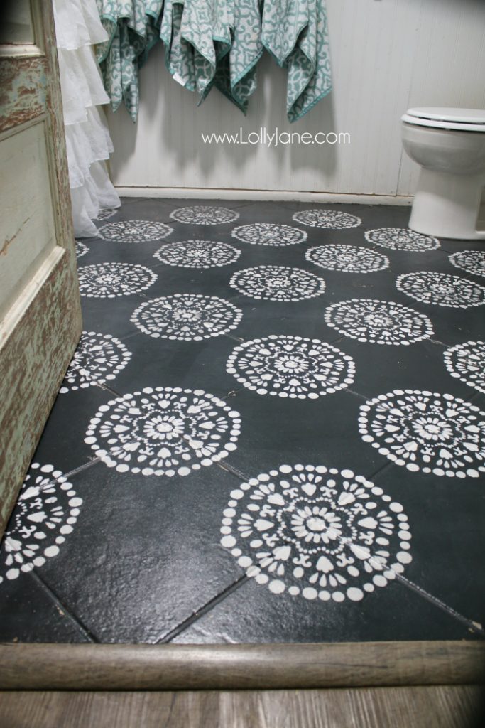 How to Paint your Shower Tile Floors Without Stencil, by How to be an  Adult