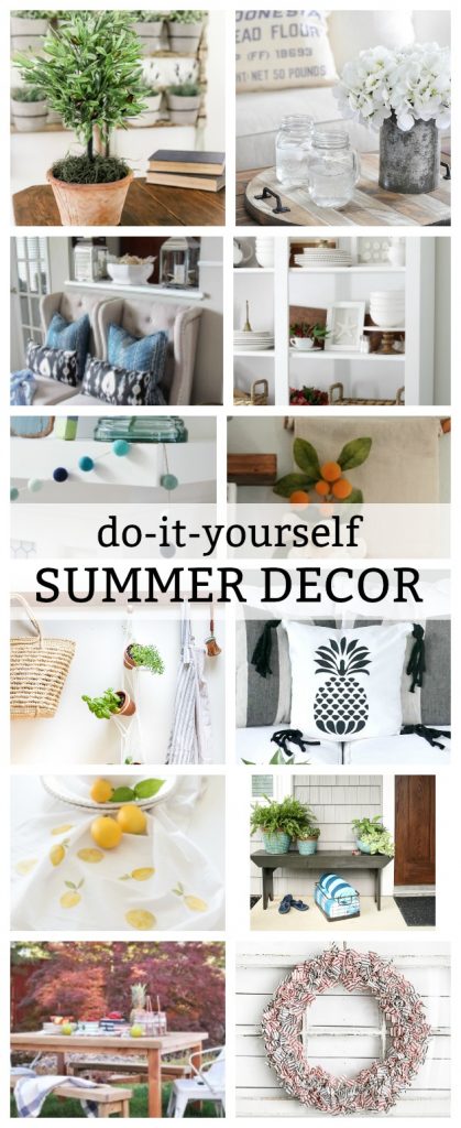 Do-It-Yourself Summer Decor Tutorials, a round-up of the CUTEST decor for summer time!