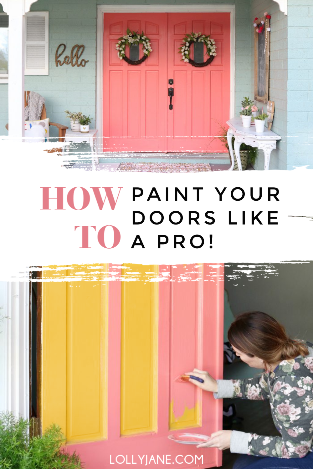 How to Paint DOORS like a PRO... in just a few steps! #diy #painteddoors #painttutorial #paintingtips