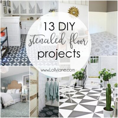 13 DIY stenciled floor projects