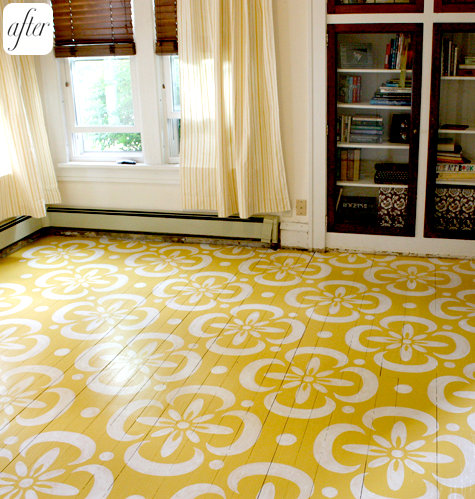 13 Diy Stenciled Floor Projects Lolly, Stencils For Hardwood Floors