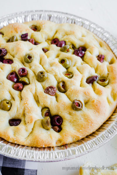 Olive Focaccia Bread recipe - Lolly Jane