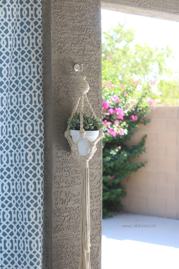 Easy porch makeover... love the white concrete paint tutorial! So fresh and bright (: