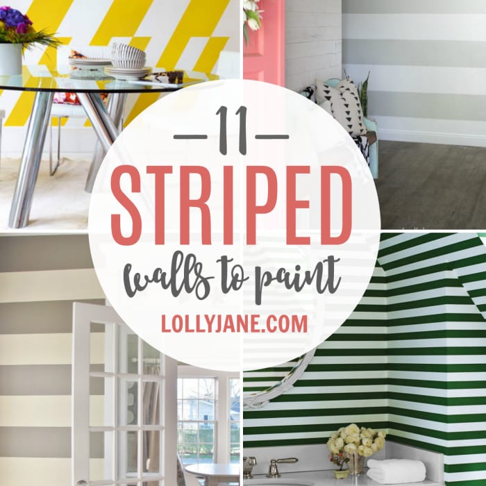 How to Create a Striped Accent Wall Without Paint - Homey Oh My