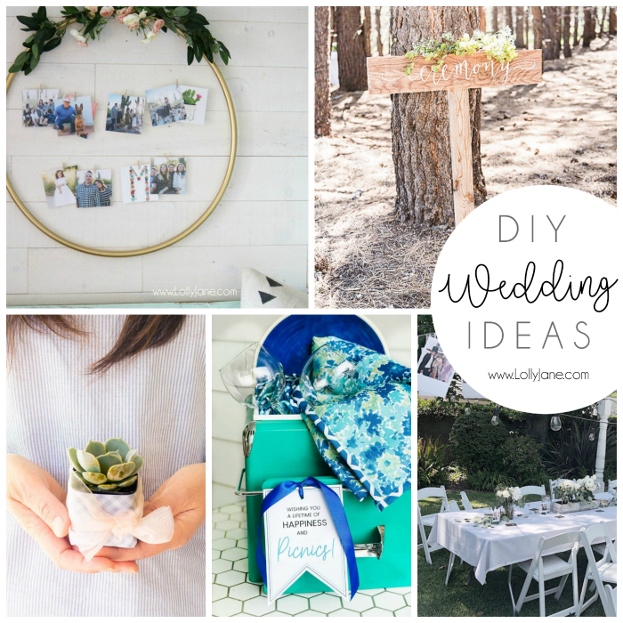 Check out these DIY Wedding Ideas to make your special day even more memorable. Gift ideas, wedding decor ideas and even wedding favor ideas, so cute. #weddingdecor #weddingideas #diywedding