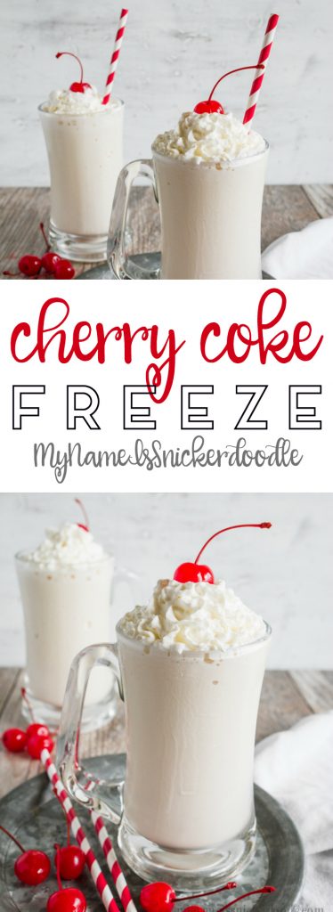 Easy Cherry Coke shake, easy to make and super refreshing!