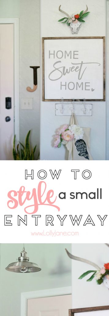 How to Style a Small Entryway!