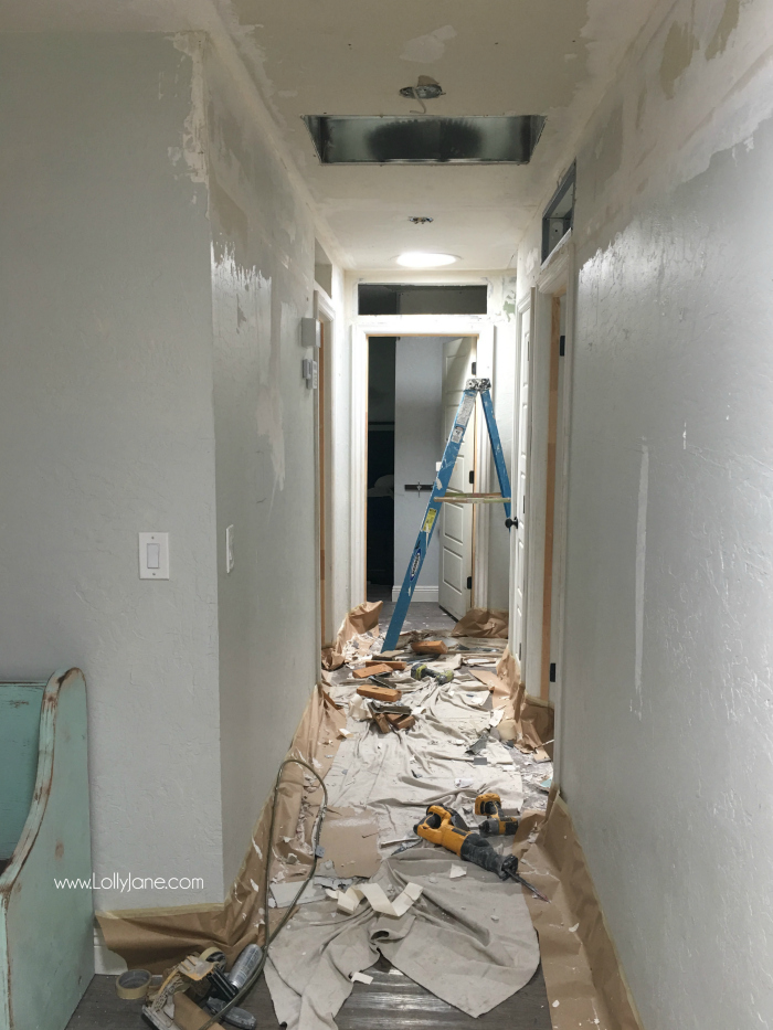 Updating an old home: installing solar tubes brings in natural light to home with standard ceilings. We love our solar tubes and newly raised ceilings!