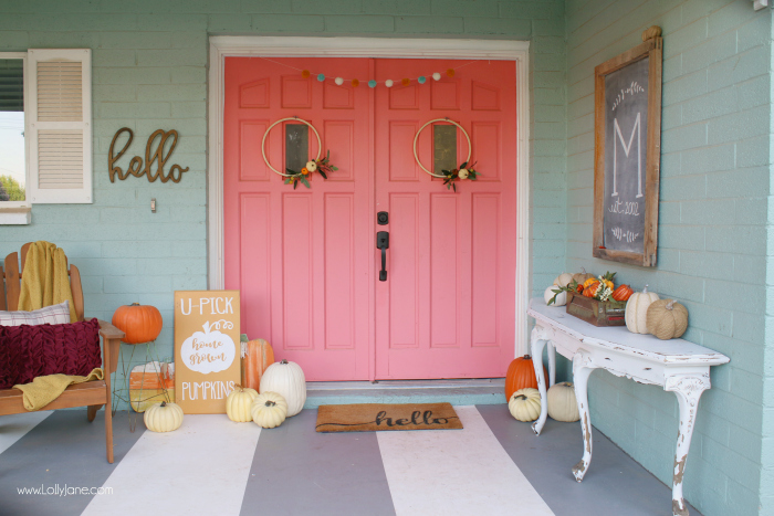  fall porch decorating ideas with pumpkins