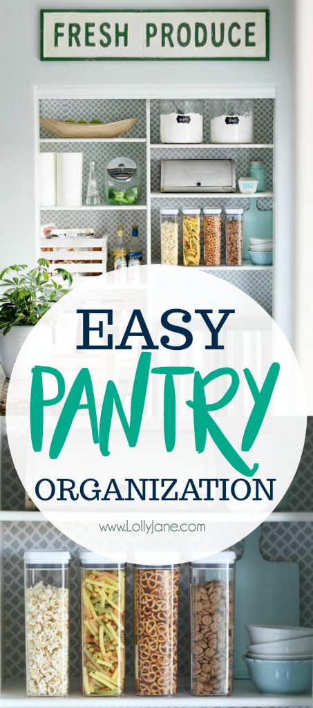 Click to see these EASY Pantry Organizational Tips!