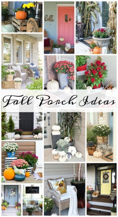 easy fall front porch decor