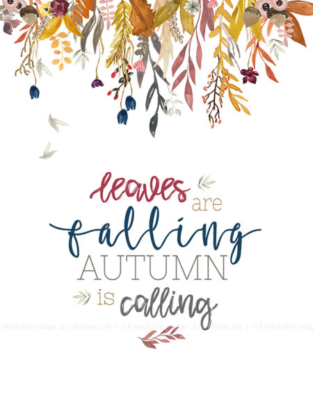 free autumn fall printable