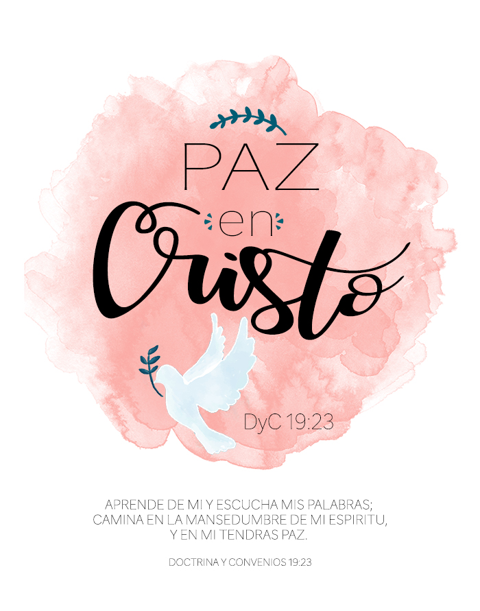 IN SPANISH!!! FREE 2018 Mutual Theme/YW Binder Cover "PEACE IN CHRIST", includes presidency binder covers! 