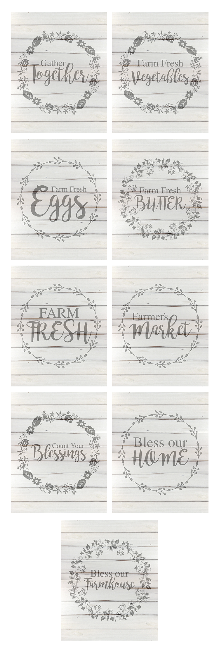 Loving these free farmhouse printables for any room in the house!