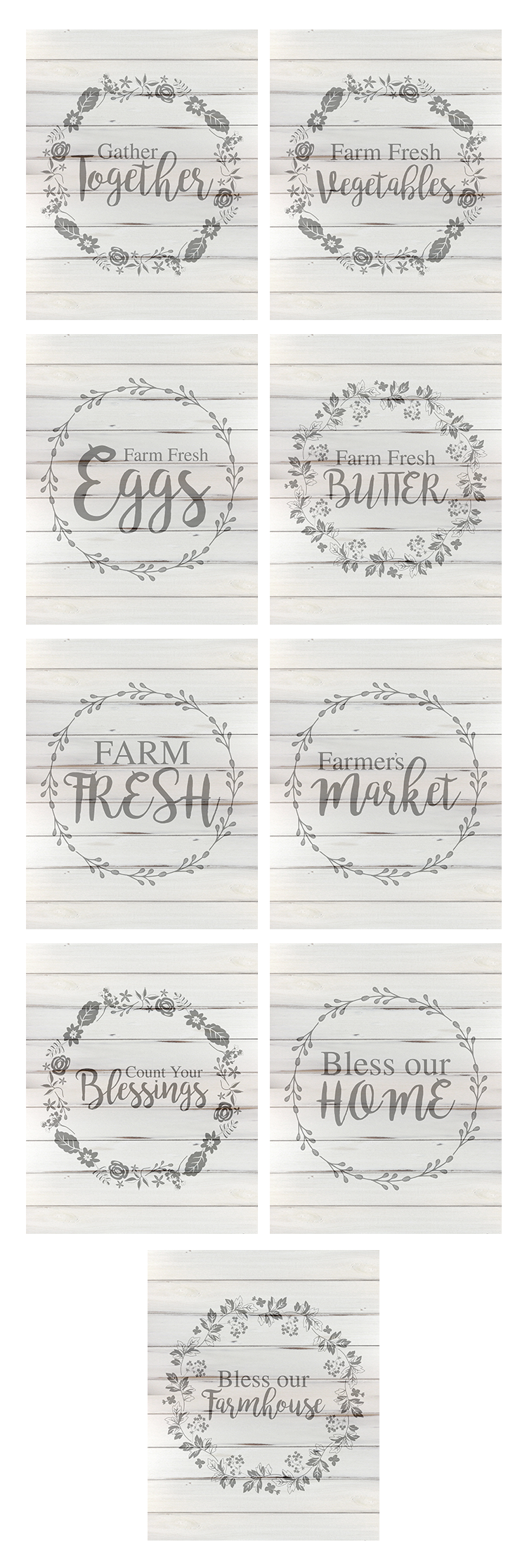 Free Farmhouse Sign Printables and Stencils