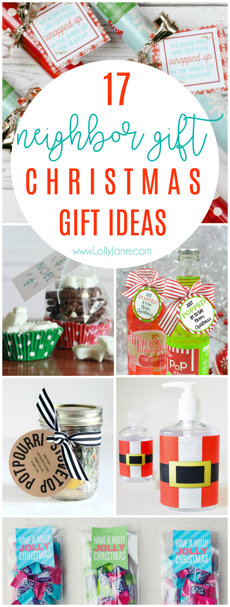 Wrapping Paper Neighbor Gift Idea with Printable - Girl Loves Glam