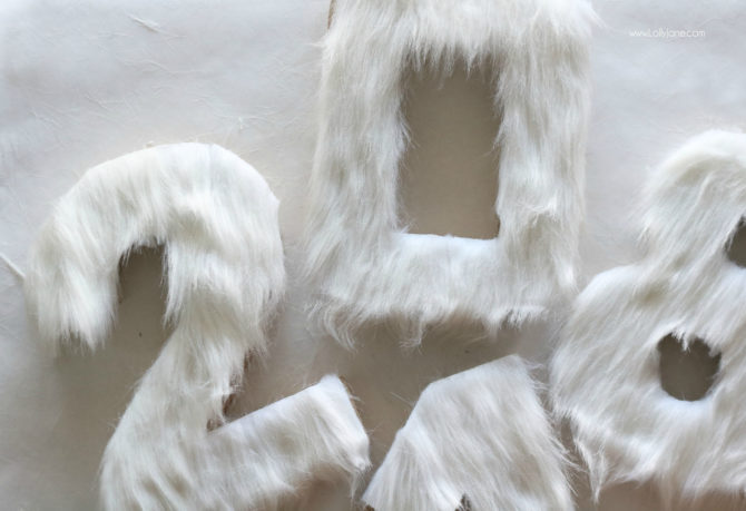 easy diy fur numbers