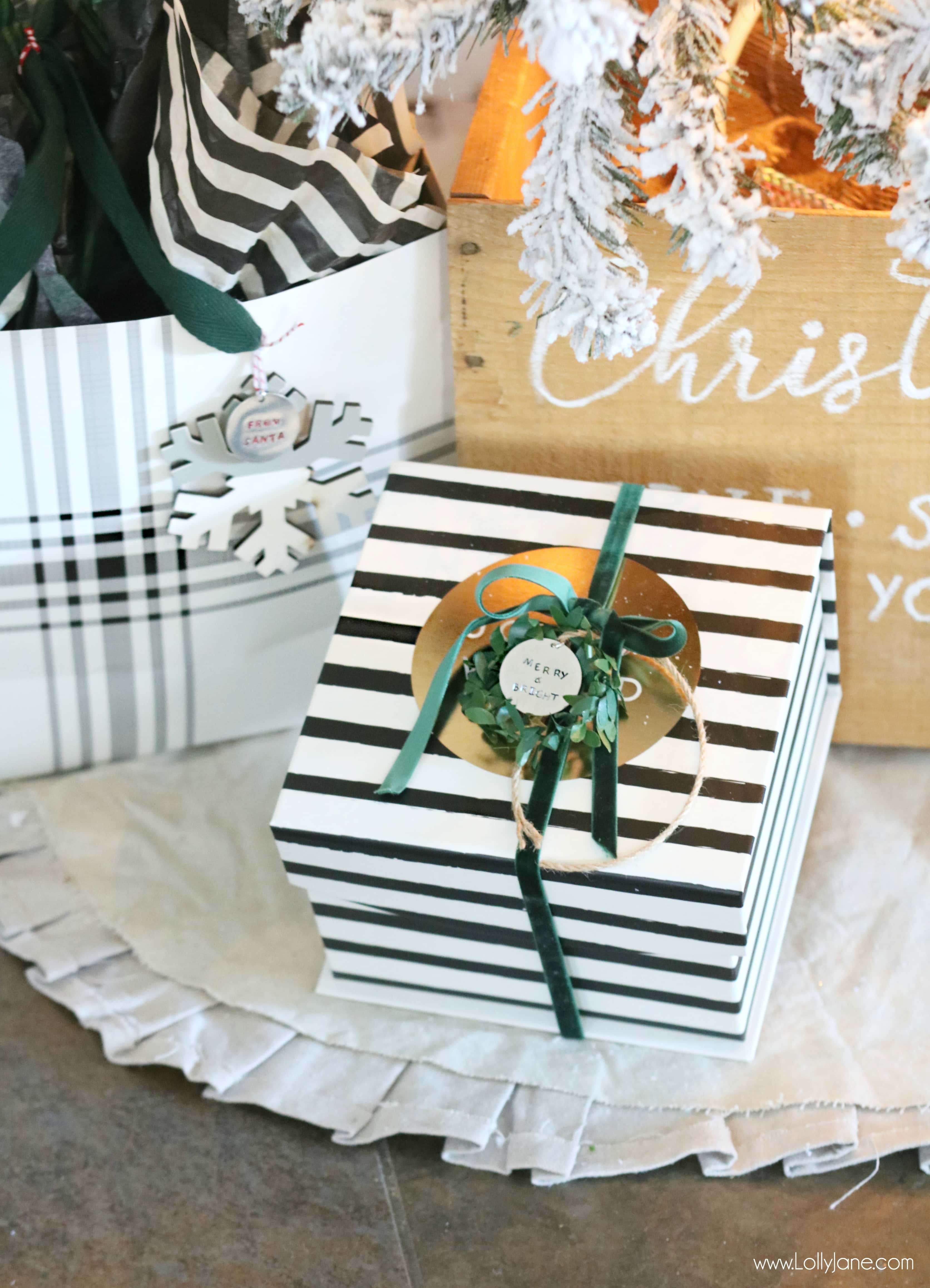 DIY Tutorial: Festive Wrapping with Holiday Gift Tags