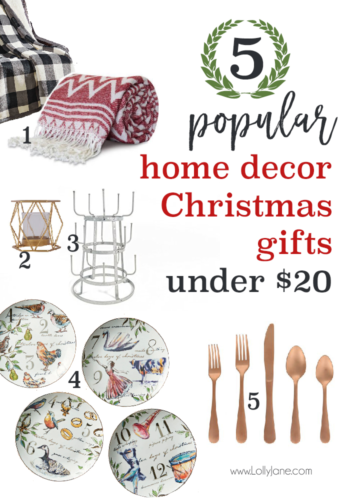 popular home decor gift ideas for Christmas