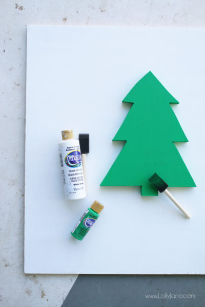 diy farm fresh Christmas trees sign - Lolly Jane