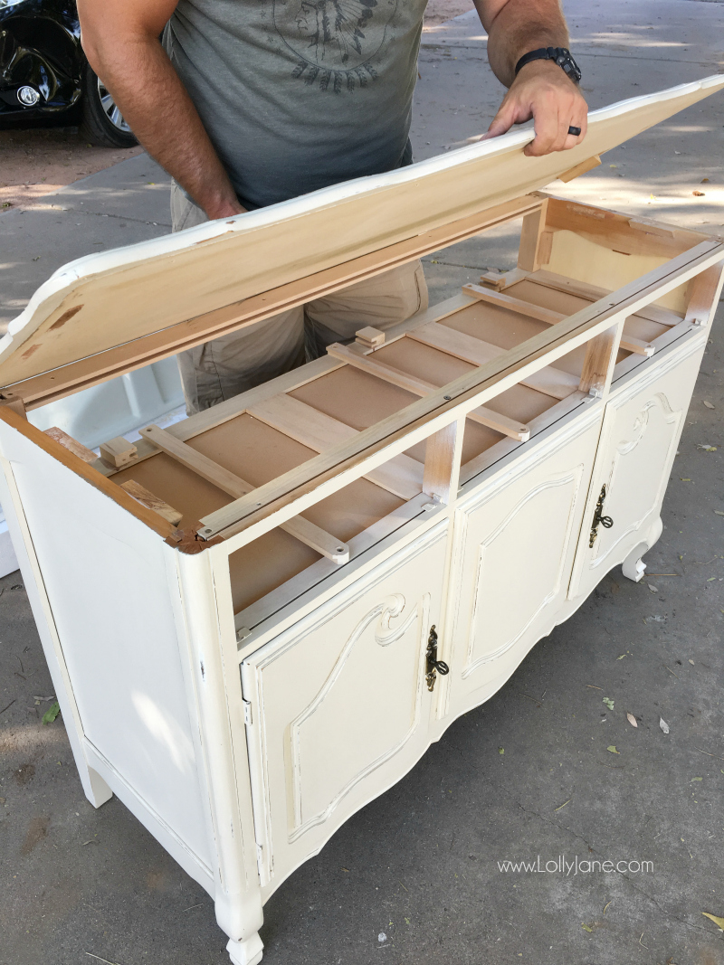 Vintage Dresser To Bathroom Vanity Lolly Jane