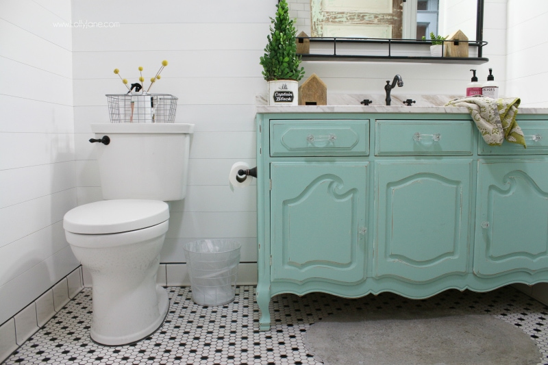 farmhouse bathroom remodel + sources