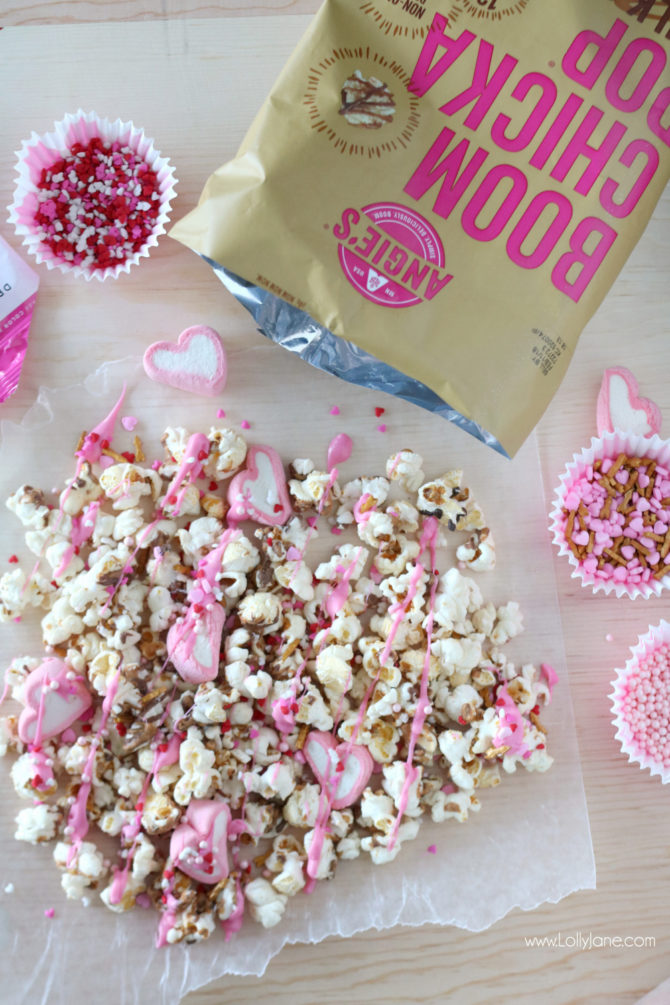 free printable valentines popcorn tag