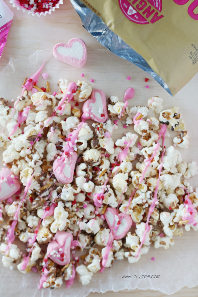 free printable valentines popcorn tag