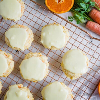 Iced Carrot Cookies Recipe