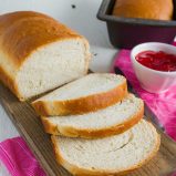 This is such an easy white bread recipe! We love how perfect this bread recipe turns out, every time! So easy to make this yummy homemade bread!