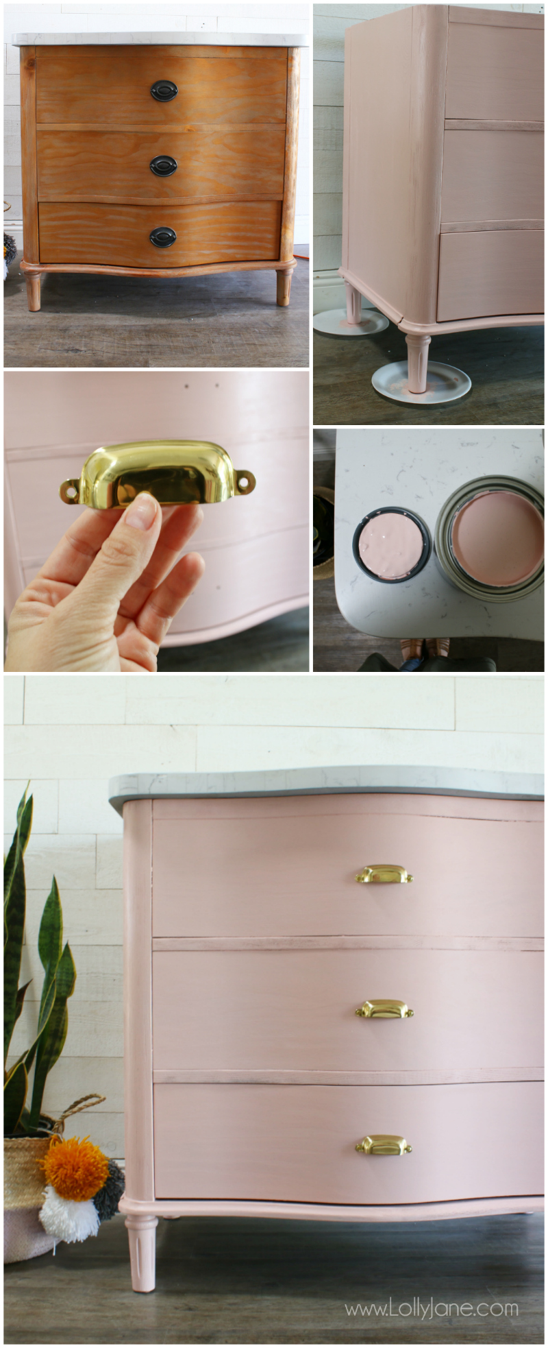 diy pink bathroom vanity