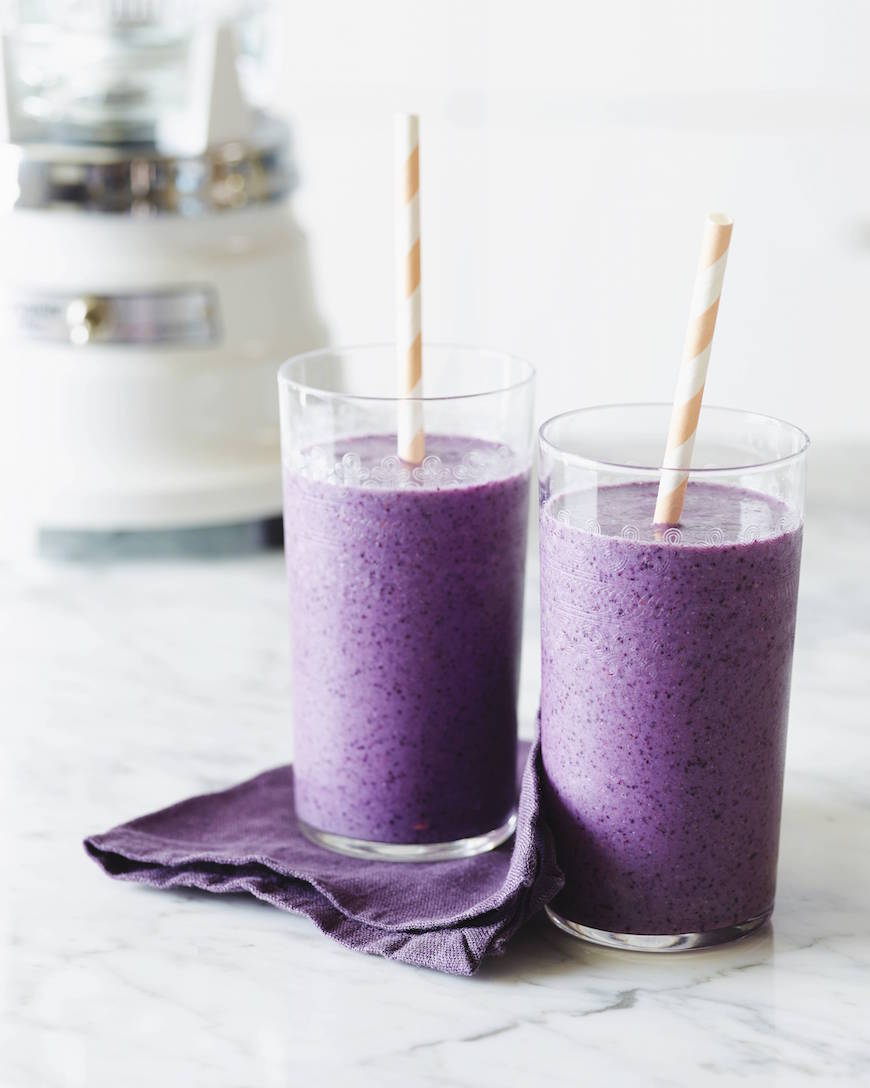 Banana Blueberry Smoothie recipe | Yum! Love this easy to make banana smoothie recipe, so good!